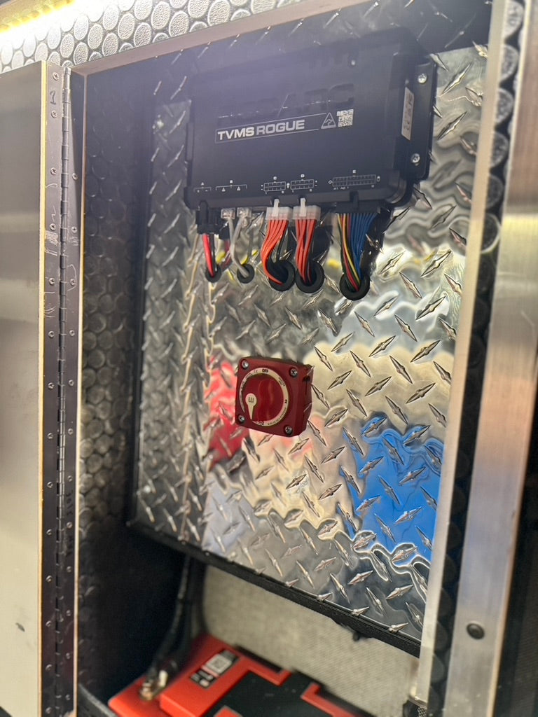custom redarc system built by wolf pack tvms rogue