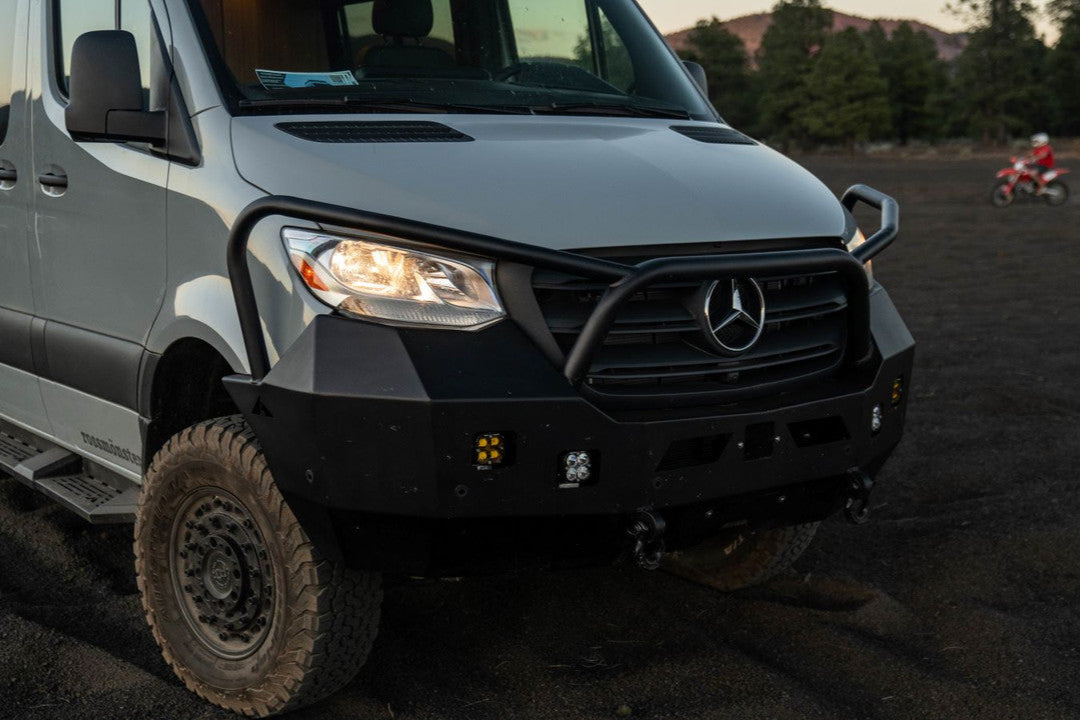 Aluminess Front Winch Sprinter Bumper will full protection