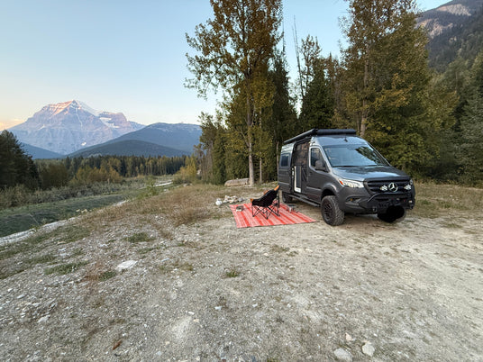 sprinter van exploring the arctic circle
