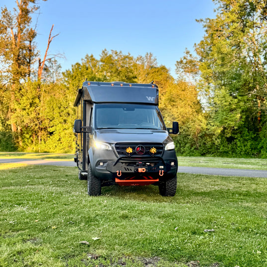 CAtuned Off-Road 2019+ Sprinter Front Bumper on 2025 Ekko in Seattle