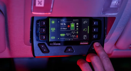 redvision-display-unit-in-camper-van