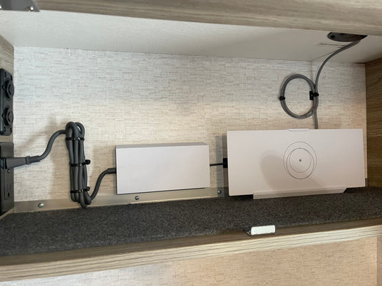 Starlink installed in a winnebago ekko router