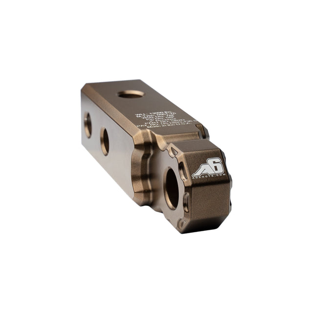 Agency 6 Recovery Shackle Block - 2" Hitch Receiver - Bronze - Wolf Pack Overland