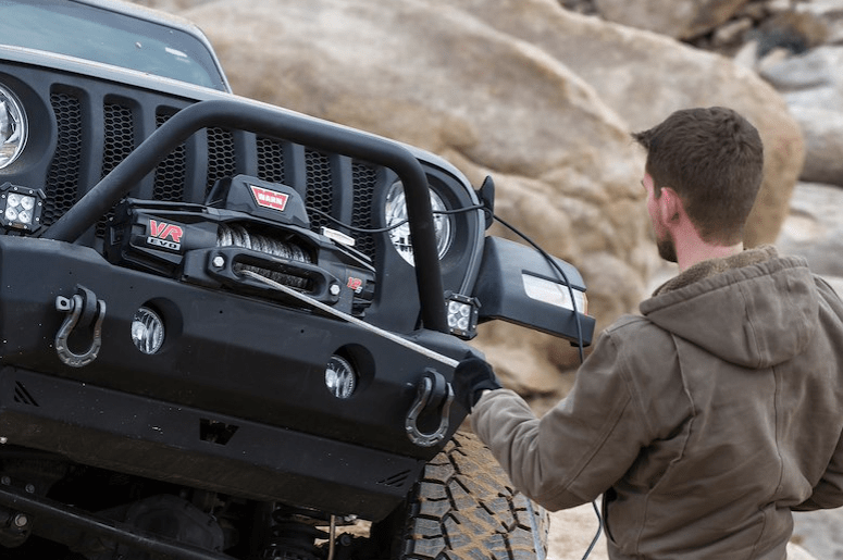 Warn VR EVO 12-S Synthetic Rope Winch - Wolf Pack Overland