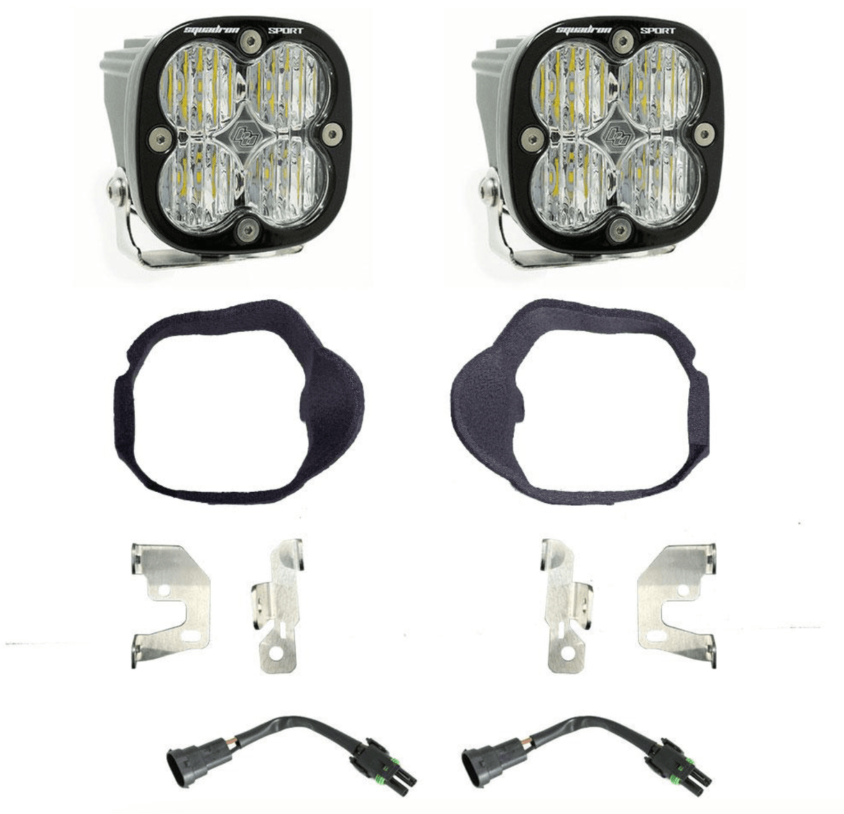 Baja Designs Squadron Sport Fog Pocket Lights for 2019+ Mercedes Sprinter - Wolf Pack Overland