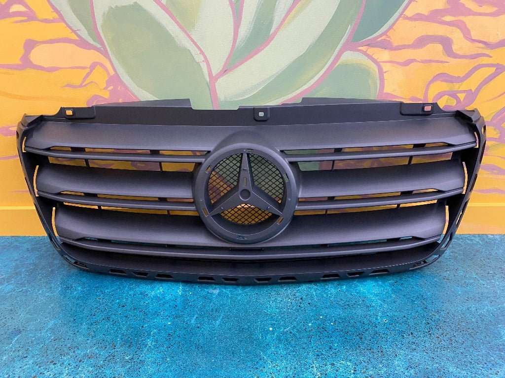 Black Front Grille – 2019+ Mercedes Sprinter 907 - Wolf Pack Overland