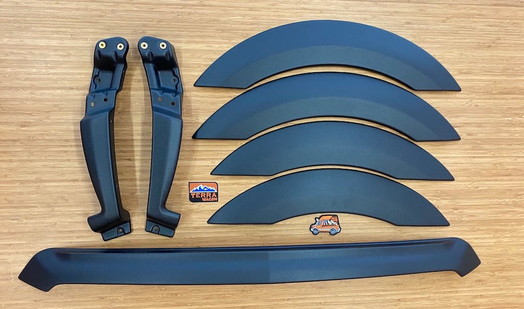 Sprinter 2019+ Hood Spoiler, Fender Flares, Mudguards - Wolf Pack Overland