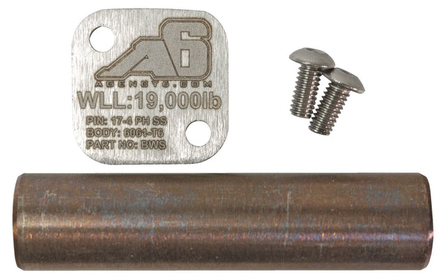 Agency 6 Billet Winch Shackle - Red - Wolf Pack Overland