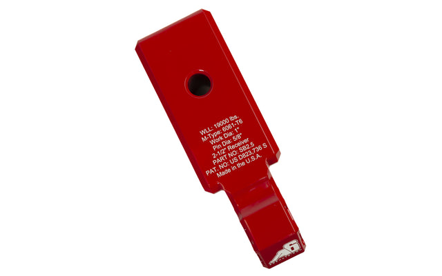 Agency 6 Recovery Shackle Block Assembly - 2.5" Receiver - Red