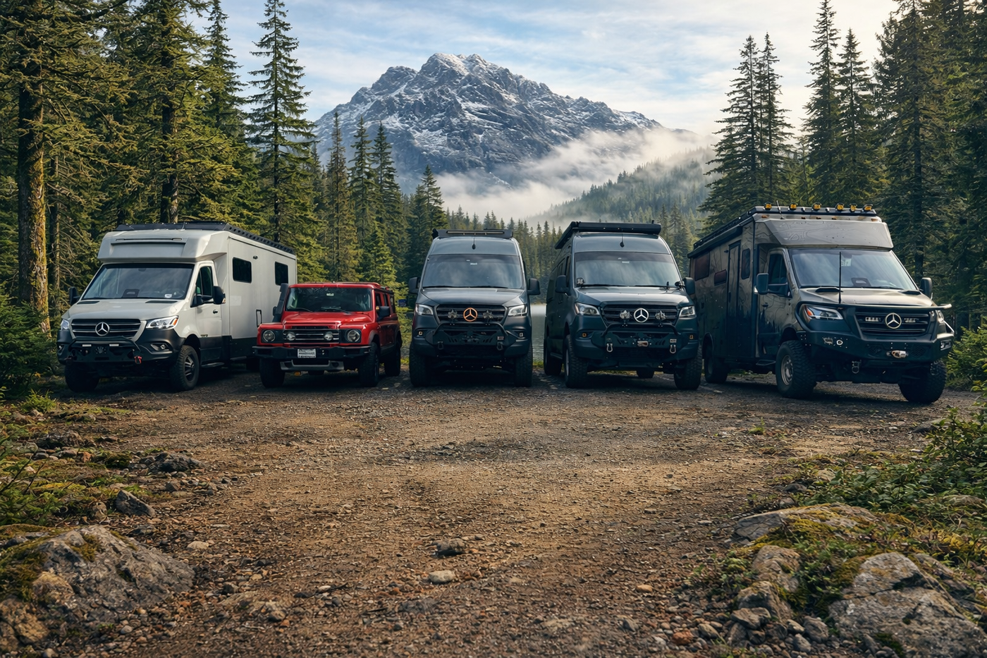custom upgrades for winnebago revel, ekko, tiffin gh1, tiffin open trail, ineos grenadier