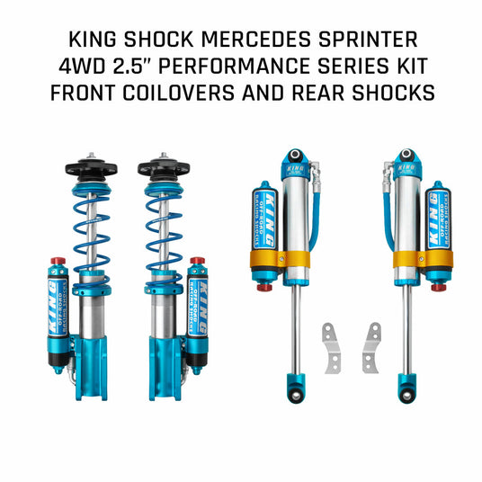 King 2.5 Sprinter front coilovers and rear shocks
