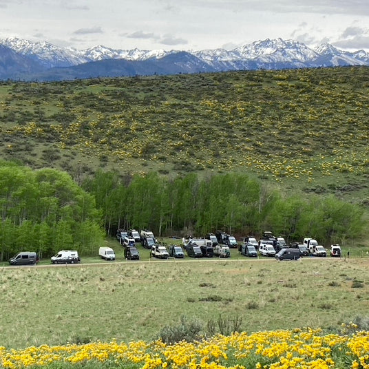 wolf pack overland sprinter owners rally at winthrop, wa