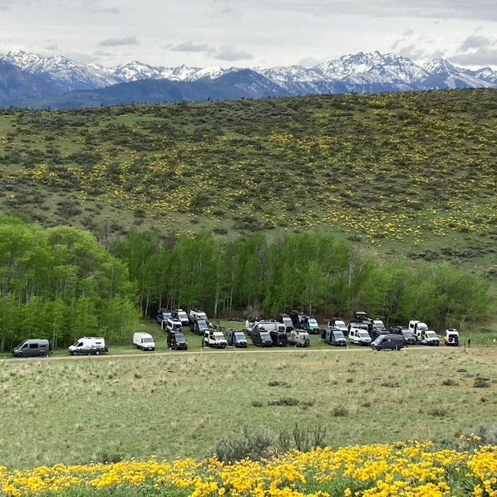 wolf pack overland sprinter owners rally at winthrop, wa