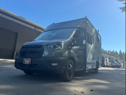 ford transit ekko at wolf pack overland after affordable agile suspension upgrade