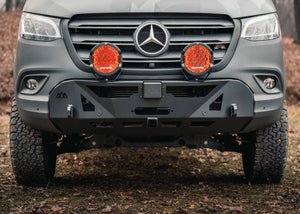 Backwoods scout bumper front view close up without bull bar wolf pack overland