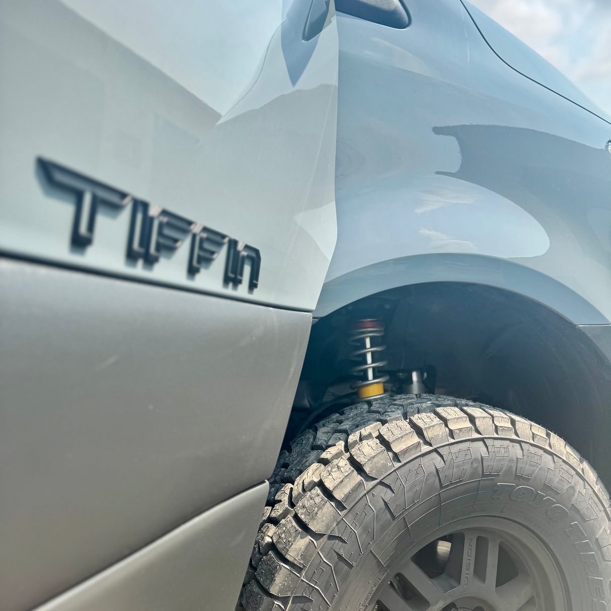tiffin suspension upgrade agile off road installed by wolf pack overland