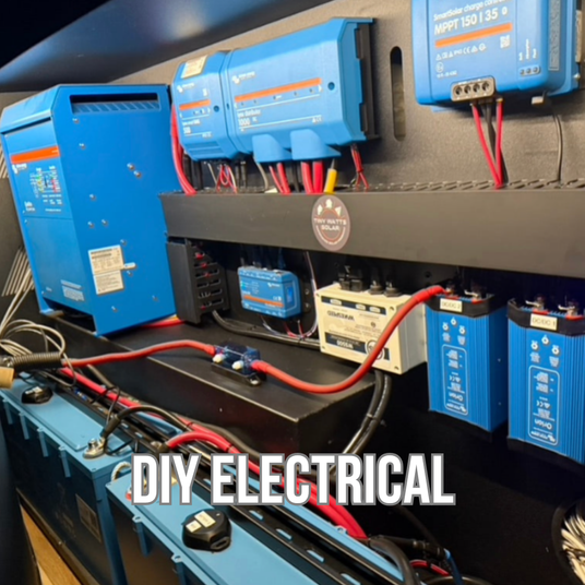 electrical system in a sprinter van with diy install and design support from wolf pack overland in the pnw