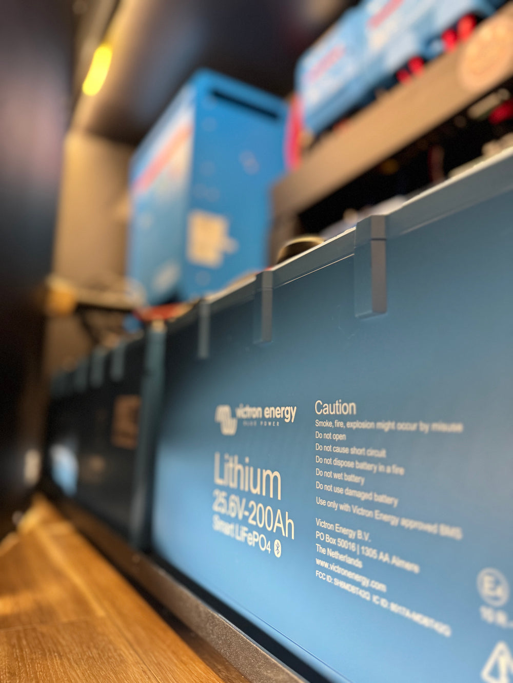 Victron lithium battery and electrical components installed by Wolf Pack Overland