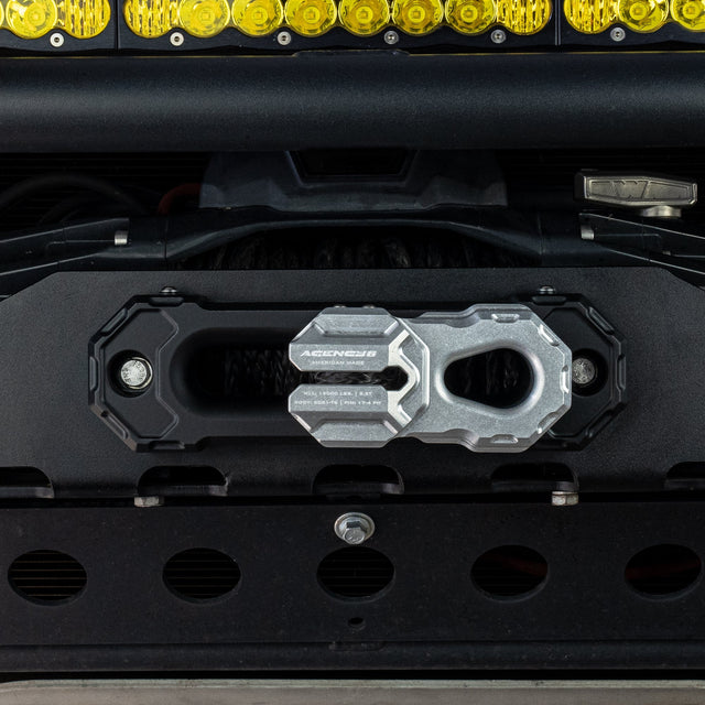 Agency 6 Billet Winch Shackle - Raw Aluminum - Wolf Pack Overland