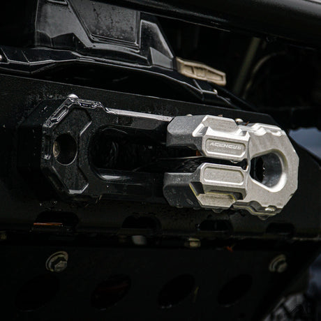 Agency 6 Billet Winch Shackle - Raw Aluminum - Wolf Pack Overland