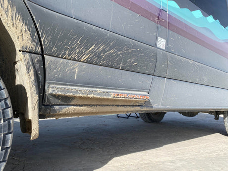 Dirt Dodger Door Spray Guards – 2019+ Mercedes Sprinter 907 - Wolf Pack Overland