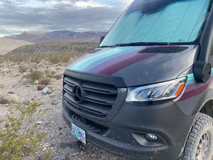 Aero Hood Spoiler – 2019+ Mercedes Sprinter Paint & Windshield Protection - Wolf Pack Overland