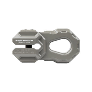 Agency 6 Billet Winch Shackle - Earth Grey - Wolf Pack Overland