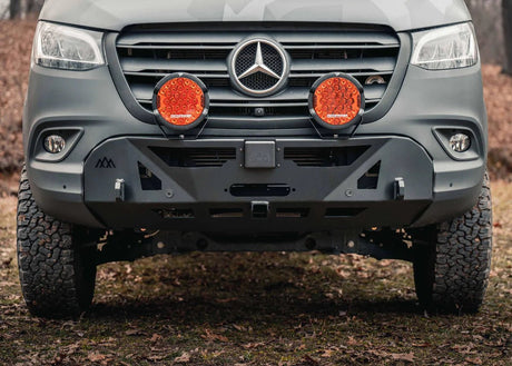 Backwoods Scout Mercedes Sprinter Front Bumper (2019+) - Wolf Pack Overland