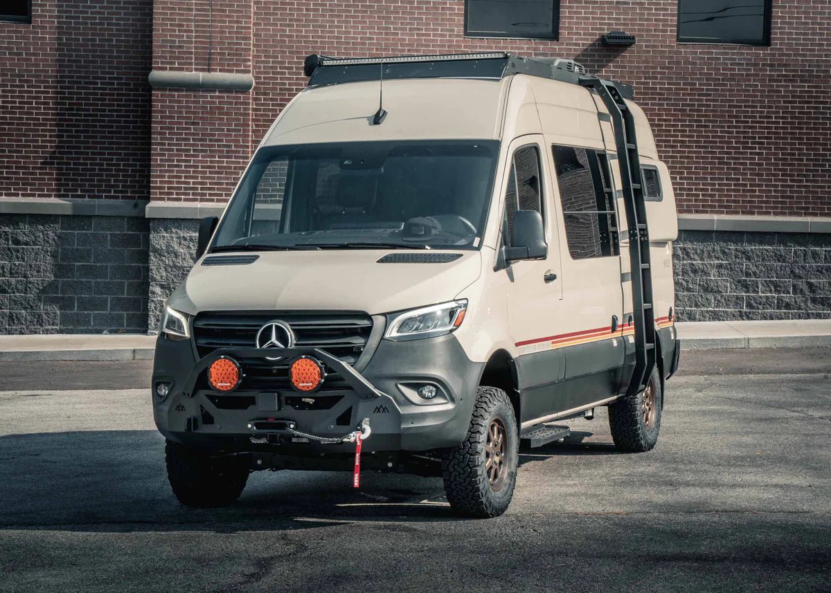 Backwoods Scout Mercedes Sprinter Front Bumper (2019+) - Wolf Pack Overland