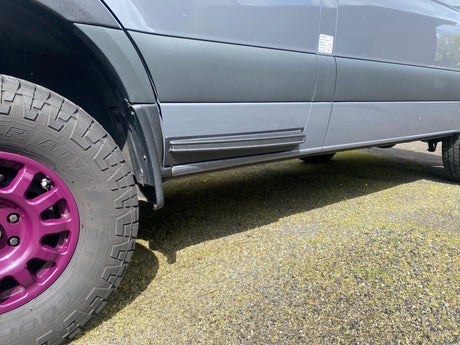 Dirt Dodger Door Spray Guards – 2019+ Mercedes Sprinter 907 - Wolf Pack Overland