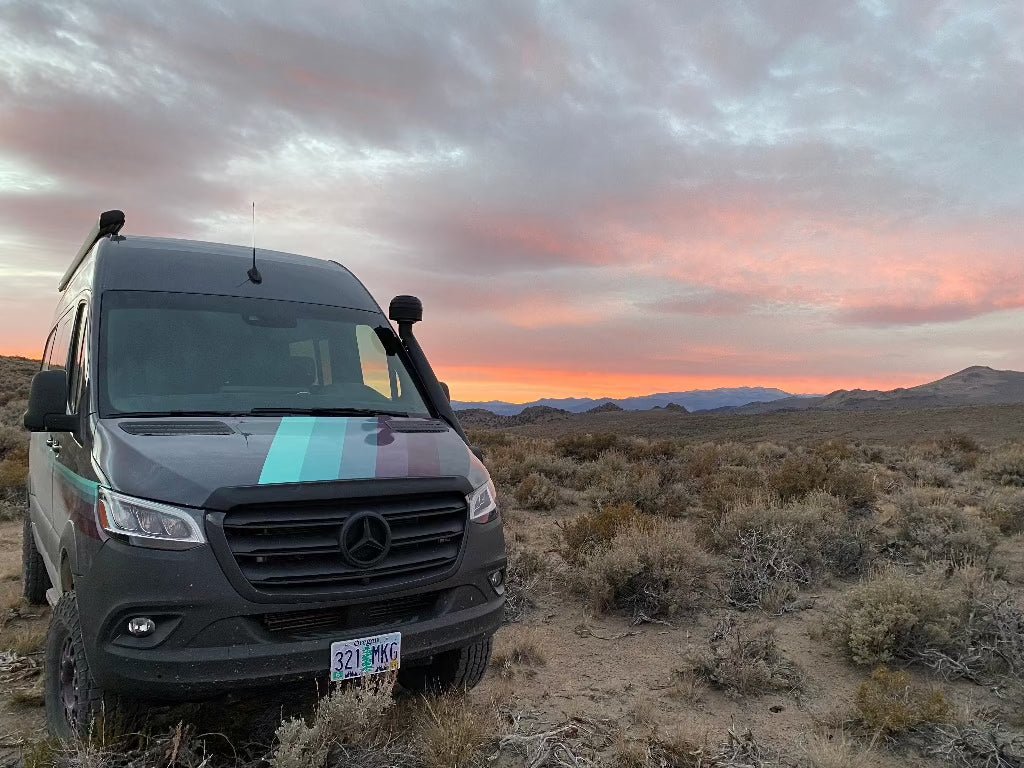 Aero Hood Spoiler – 2019+ Mercedes Sprinter Paint & Windshield Protection - Wolf Pack Overland