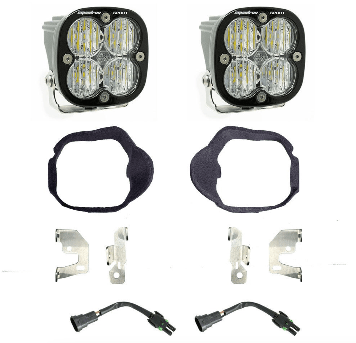 Baja Designs Squadron Sport Fog Pocket Lights for 2019+ Mercedes Sprinter - Wolf Pack Overland