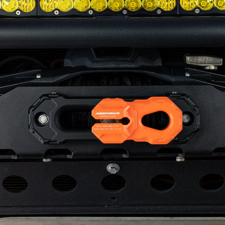 Agency 6 Billet Winch Shackle - Orange - Wolf Pack Overland