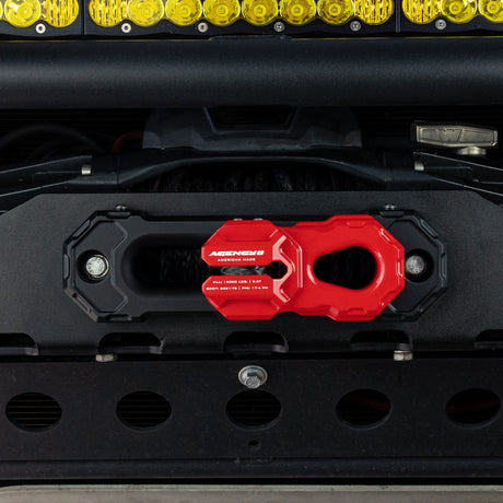 Agency 6 Billet Winch Shackle - Red - Wolf Pack Overland