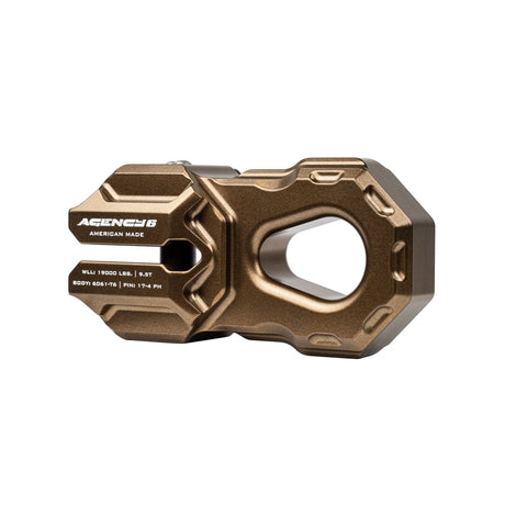 Agency 6 Billet Winch Shackle - Bronze - Wolf Pack Overland