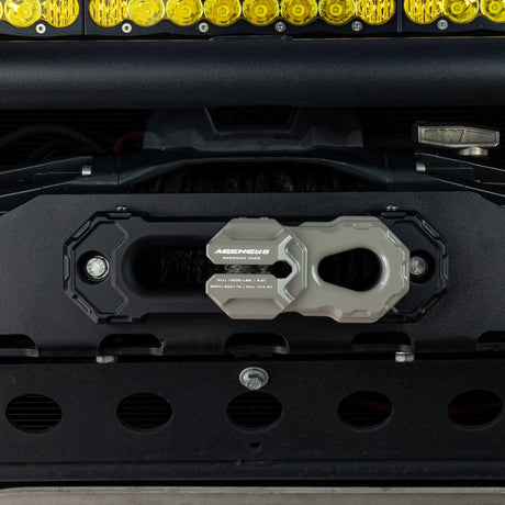 Agency 6 Billet Winch Shackle - Earth Grey - Wolf Pack Overland