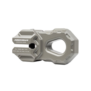 Agency 6 Billet Winch Shackle - Earth Grey - Wolf Pack Overland