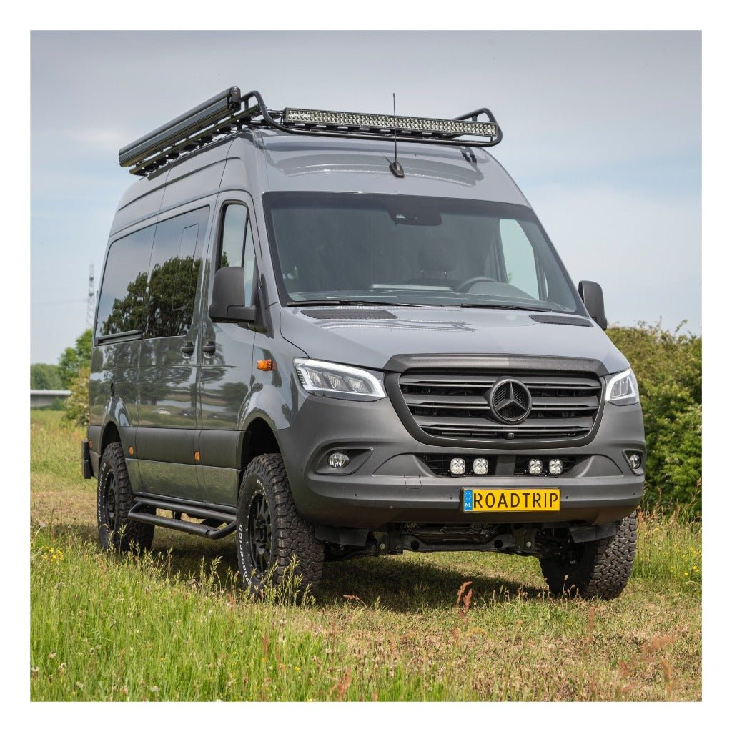 Aero Hood Spoiler – 2019+ Mercedes Sprinter Paint & Windshield Protection - Wolf Pack Overland