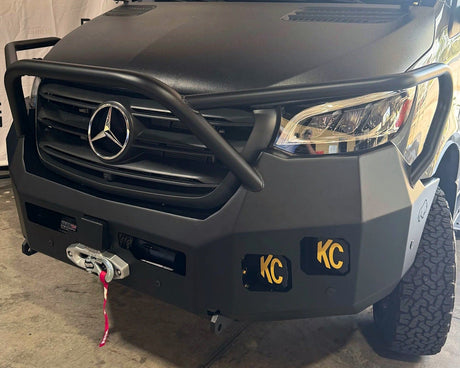 RoamBuilt Full Coverage Mercedes Sprinter Front Bumper (2019+) - Wolf Pack Overland