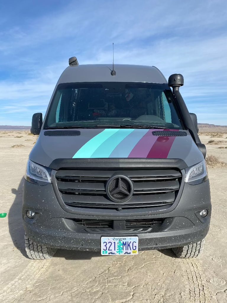 Aero Hood Spoiler – 2019+ Mercedes Sprinter Paint & Windshield Protection - Wolf Pack Overland