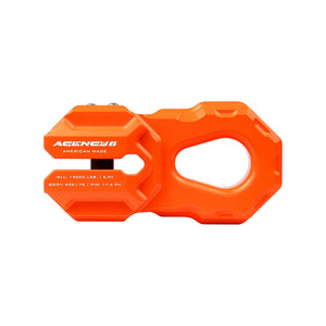 Agency 6 Billet Winch Shackle - Orange - Wolf Pack Overland