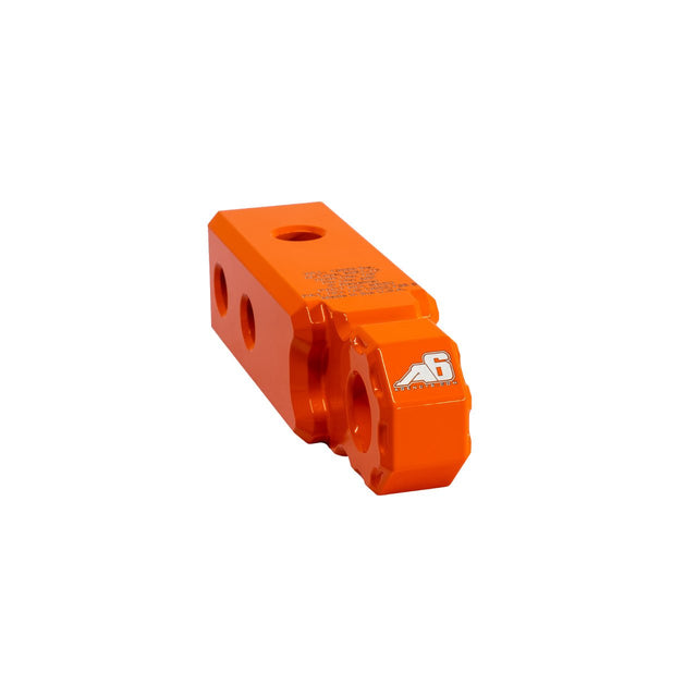 Agency 6 Shackle Block - 2" Hitch Receiver - Orange - Wolf Pack Overland