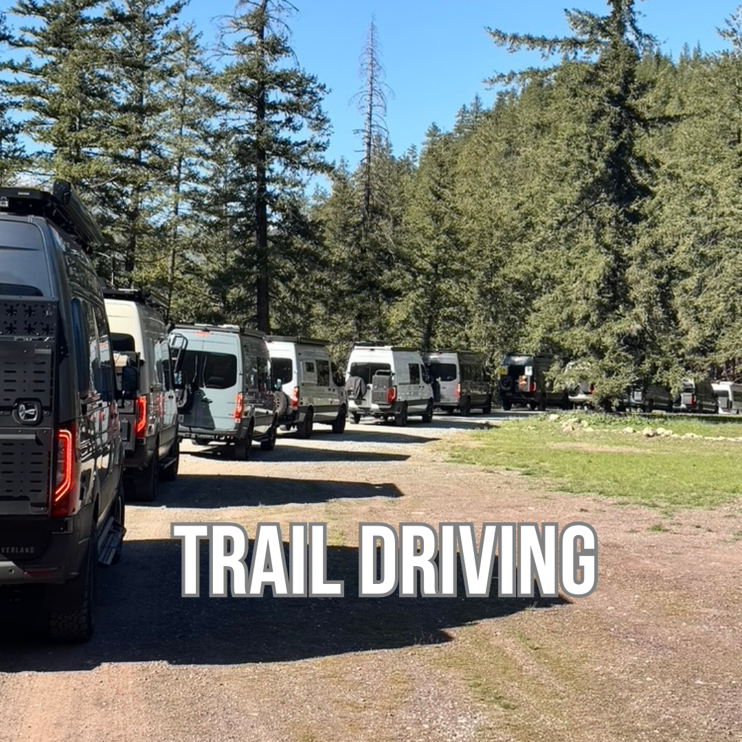 sprinters driving in mud and rain in the pnw with recovery training