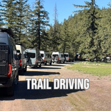 sprinters driving in mud and rain in the pnw with recovery training